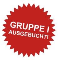 Gruppe I ausgebucht!
